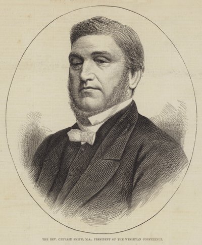 Gervase Smith 牧师，马萨诸塞州卫斯理会议主席（雕刻） 作者 英语学校