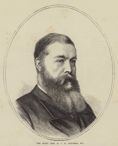尊敬的 H C E Childers，议员（雕刻） 作者 英语学校