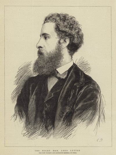 The Right Honourable Lord Lytton (engraving) 作者 英语学校