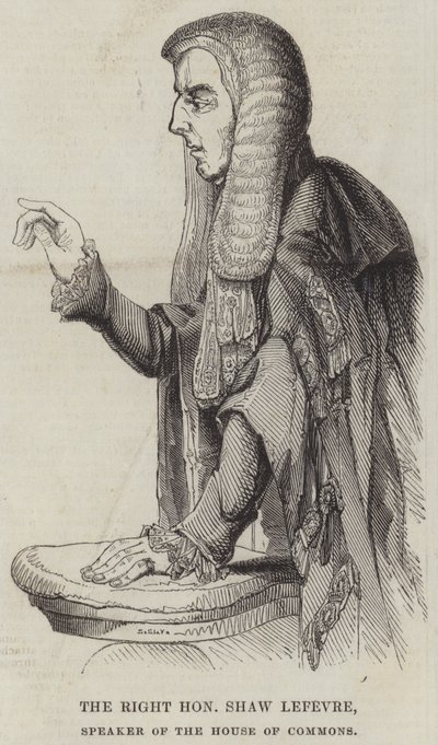 下议院议长 Shaw Lefevre 阁下（版画） 作者 英语学校