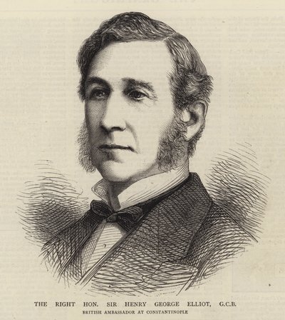 The Right Honourable Sir Henry George Elliot, GCB (engraving) 作者 英语学校