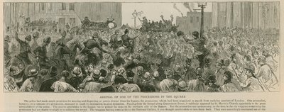 特拉法加广场的骚乱：到达广场上的一个游行队伍 作者 英语学校