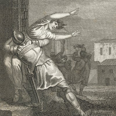 罗马人带走萨宾妇女，让她们为妻（雕刻） 作者 英语学校