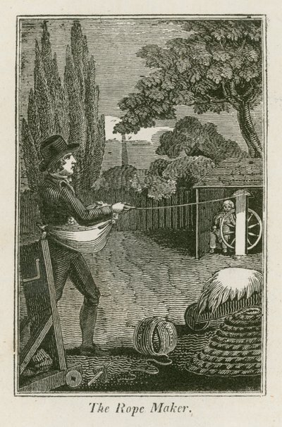 绳索制造者（雕刻） 作者 英语学校