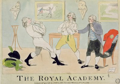 皇家学院，酒吧。 SW Fores，1786（彩色蚀刻） 作者 英语学校