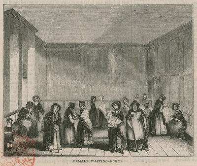 皇家自由医院，格雷斯旅馆路，伦敦：女性候诊室 作者 英语学校