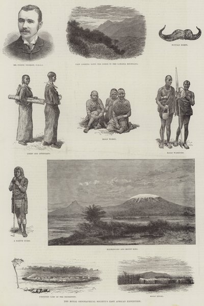 皇家地理学会东非探险队（版画） 作者 英语学校