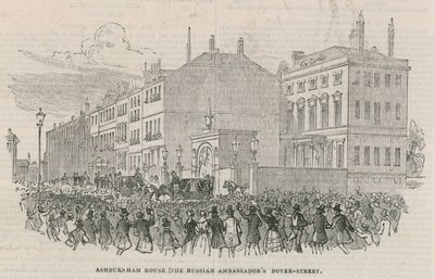 俄罗斯大使家; Ashburnham House，多佛街，伦敦 作者 英语学校