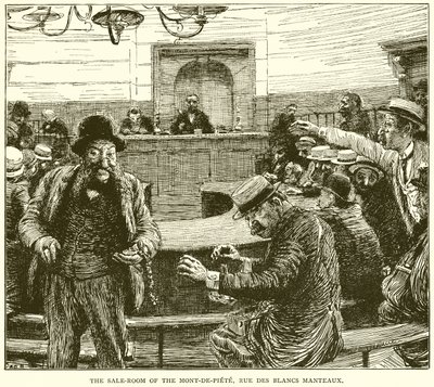 Mont-de-Piete的销售室，Rue des Blancs大衣 作者 英语学校