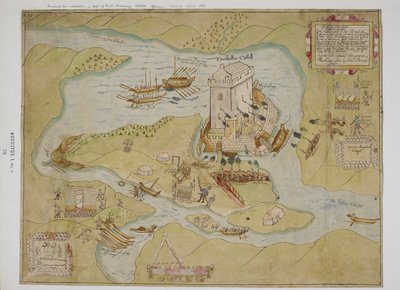 埃尼斯基林城堡之围（纸上水墨钢笔画） 作者 英语学校