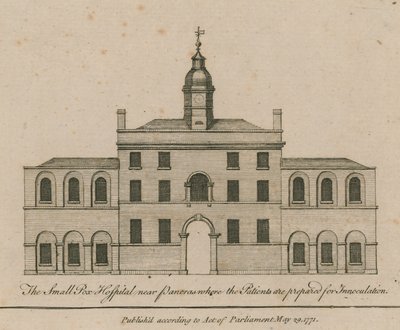 Pancras附近的天花医院，患者准备接种 作者 英语学校