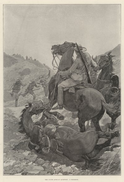 南非问题，一场小冲突（石版画） 作者 英语学校