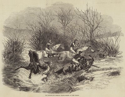 The Southgate Steeple Chase, Scene at the Brook (engraving) 作者 英语学校