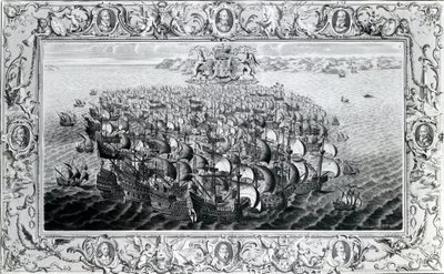 西班牙无敌舰队，由John Pine出版，1739年 作者 英语学校