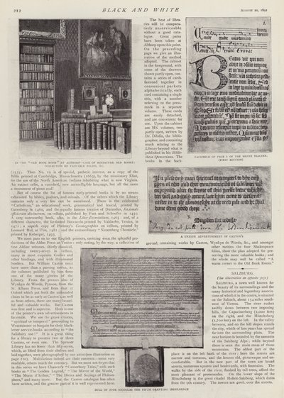 北安普敦郡奥尔索普故居的斯宾塞图书馆，斯宾塞伯爵 (石版画) 的所在地 作者 英语学校