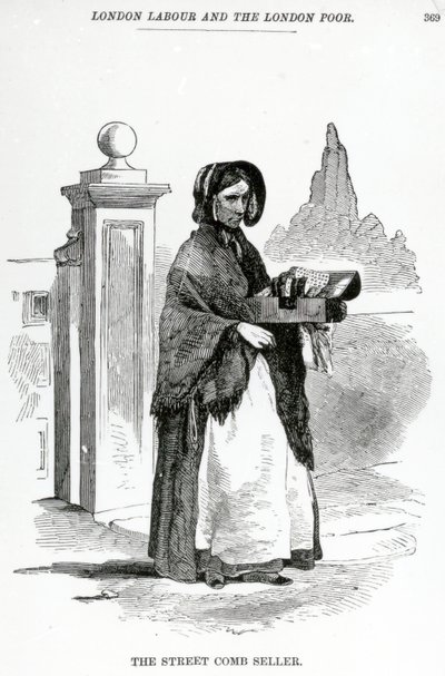 街头卖家，1840年 作者 英语学校