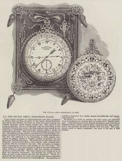 Sultan Abdul Medschid 的手表（雕刻） 作者 英语学校