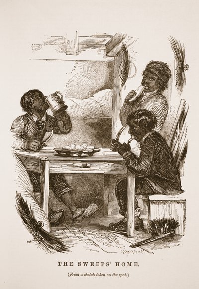 The Sweeps Home，来自伦敦工党和伦敦穷人的插图由Henry Mayhew，酒吧。 1862年 作者 英语学校