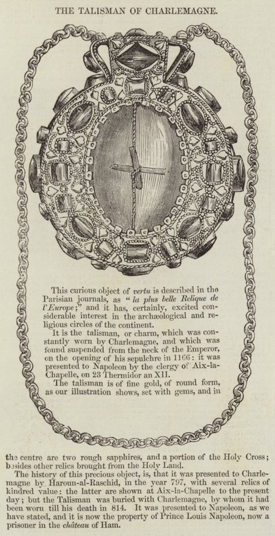 The Talisman of Charlemagne (engraving) 作者 英语学校