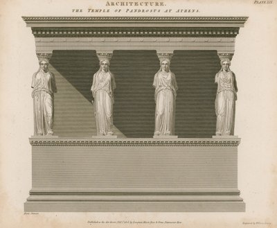 Pandrosus寺庙在雅典 作者 英语学校
