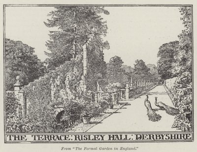 The Terrace, Risley Hall, Derbyshire (雕刻) 作者 英语学校