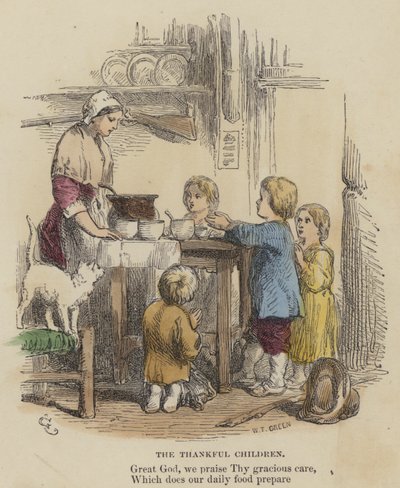 感恩的孩子（彩色版画） 作者 英语学校
