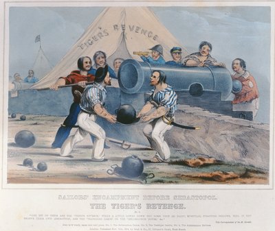 1854年11月11日出版的“塞格斯托波尔之前的水手们复仇” 作者 英语学校