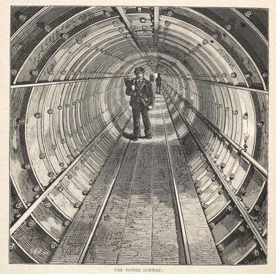 塔楼地铁，1870年 作者 英语学校