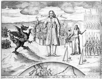 曼苏尔镇，约翰·班扬的“圣战”插图，1682年 作者 英语学校