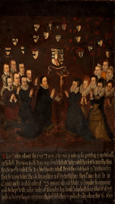 The Towneley Family at Prayer，c.1800 作者 英语学校