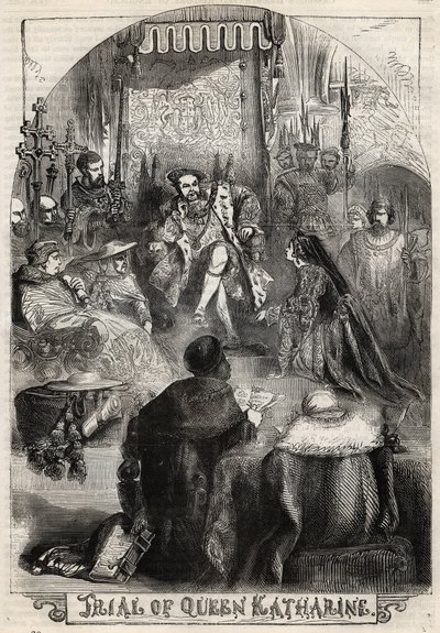 1529年对阿拉贡王后凯瑟琳的审判，她是亨利八世的第一任妻子，她与国王的婚姻被宣布无效--Proces de Catherine d