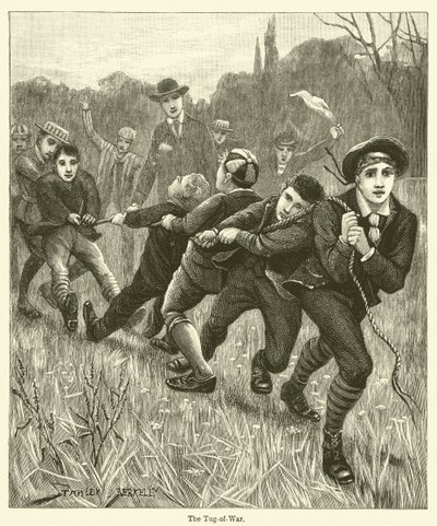拔河比赛（雕版画 作者 英语学校