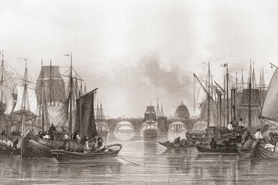 上层泳池, 伦敦池, 泰晤士河, 伦敦, 英国 作者 英语学校