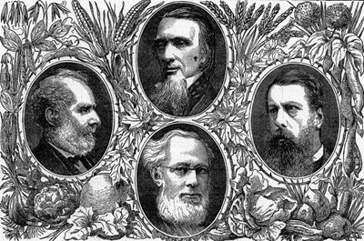 素食系统 - 素食协会的一些主要成员，于1874年出版于The Graphic 作者 英语学校