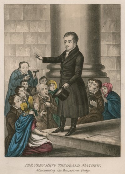 The Reverend Theobald Mathew执行节制誓言 作者 英语学校