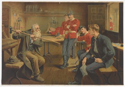 退伍军人，c.1895 作者 英语学校