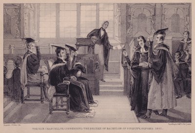 副校长授予1842年牛津大学神学学士学位 作者 英语学校