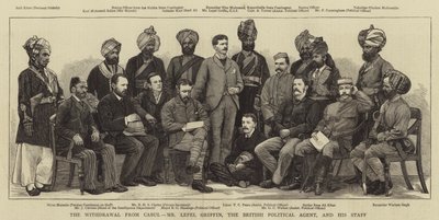 英国政治代理人莱佩尔格里芬先生及其工作人员退出了卡布尔 作者 英语学校