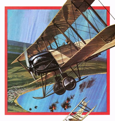 木制战士，或AVRO 504 作者 英语学校