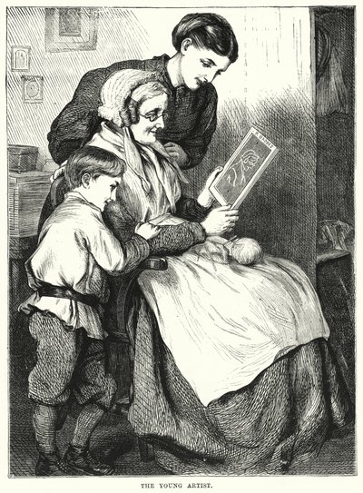 The Young Artist (engraving) 作者 英语学校