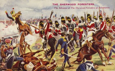 1812年，西班牙萨拉曼卡战役，半岛战争中的舍伍德林务员的进步 作者 英语学校