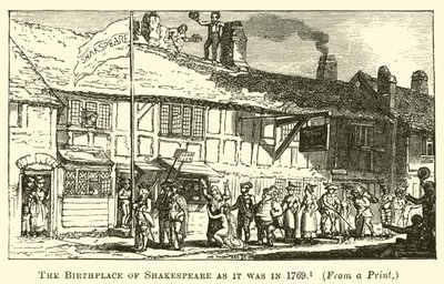 莎士比亚的诞生地，就像它在1769年 作者 英语学校