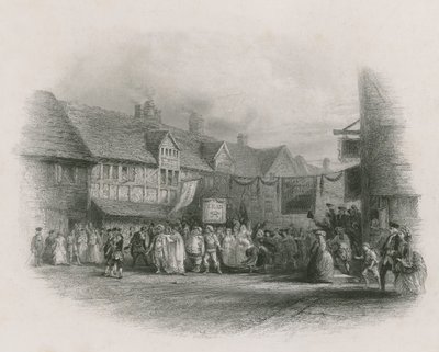 莎士比亚与Garricks Jubilee游行的诞生地 作者 英语学校