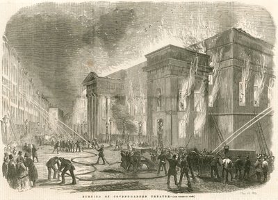 1856年3月5日早晨，伦敦考文特花园剧院被烧毁 作者 英语学校
