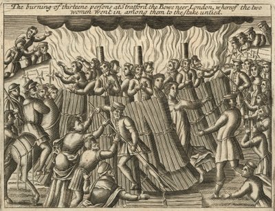 斯特拉特福十三人被烧死（雕刻） 作者 英语学校