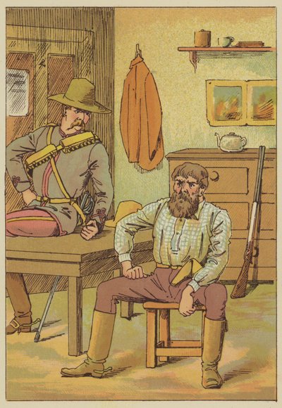 The departure (coloured engraving) 作者 英语学校