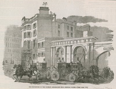 俄罗斯大使离开Chesham House 作者 英语学校