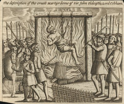 科巴姆勋爵约翰-奥尔德卡斯特尔爵士残酷殉难的描述（雕刻） 作者 英语学校