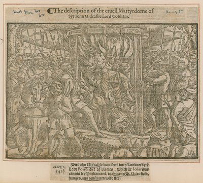 Syr John Oldcastle Lord Cobham的cruell Martydome的描述 作者 英语学校
