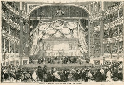 1843年，在Drury Lane剧院绘制了艺术联盟奖 作者 英语学校